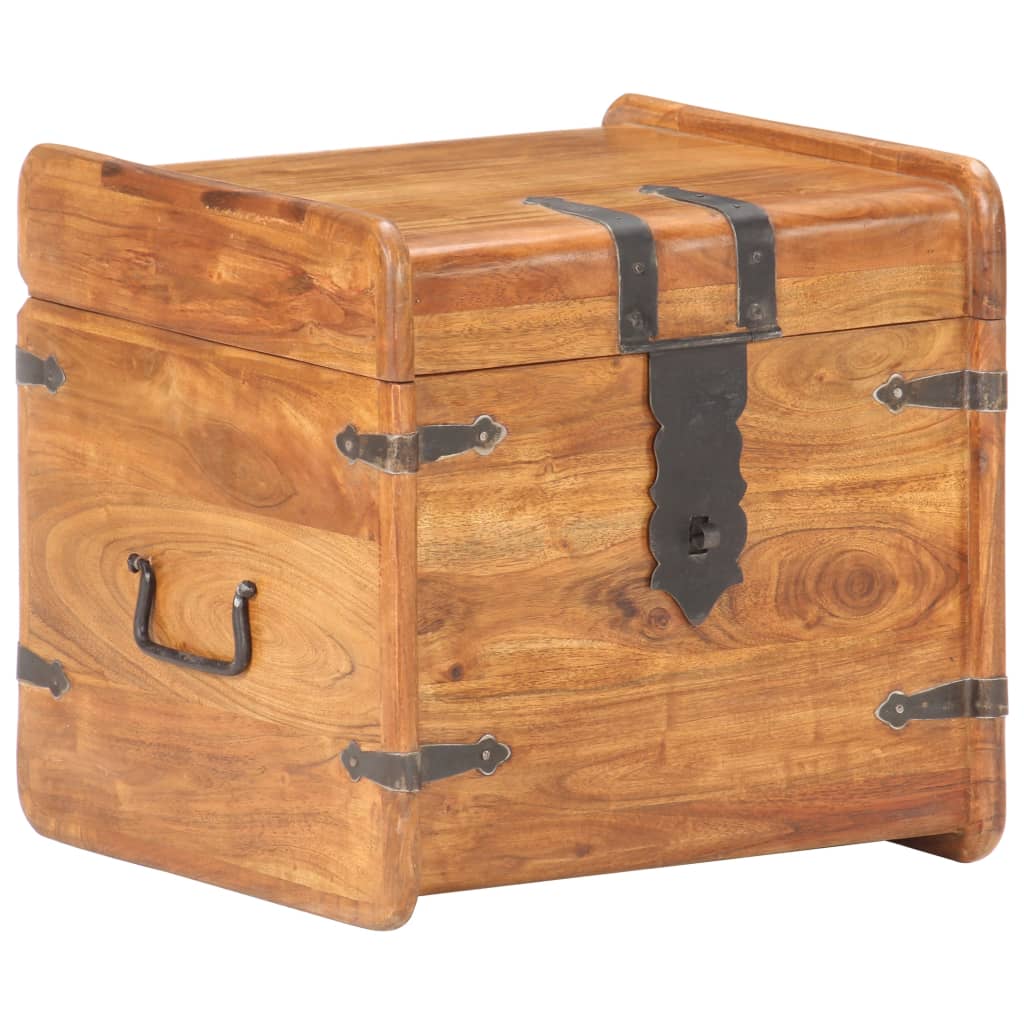 Chest 40x40x40 cm Solid Acacia Wood- Storage Chests - HomeShopIreland - Home Shop Ireland - Storage Chests - Chest 40x40x40 cm Solid Acacia Wood