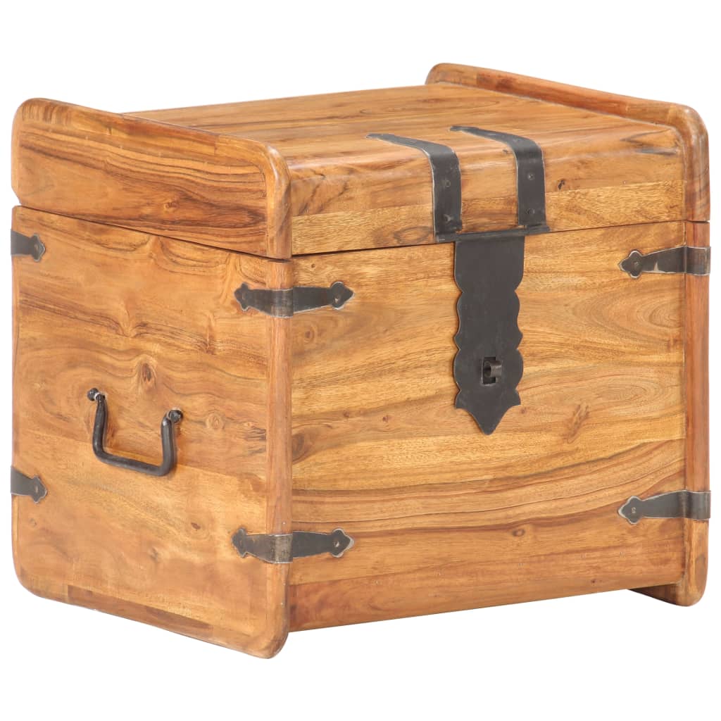 Chest 40x40x40 cm Solid Acacia Wood- Storage Chests - HomeShopIreland - Home Shop Ireland - Storage Chests - Chest 40x40x40 cm Solid Acacia Wood