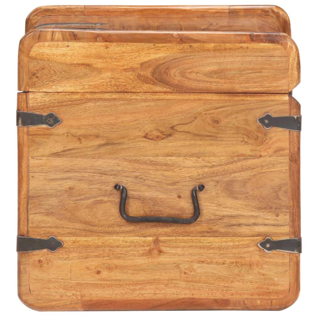 Chest 40x40x40 cm Solid Acacia Wood- Storage Chests - HomeShopIreland - Home Shop Ireland - Storage Chests - Chest 40x40x40 cm Solid Acacia Wood