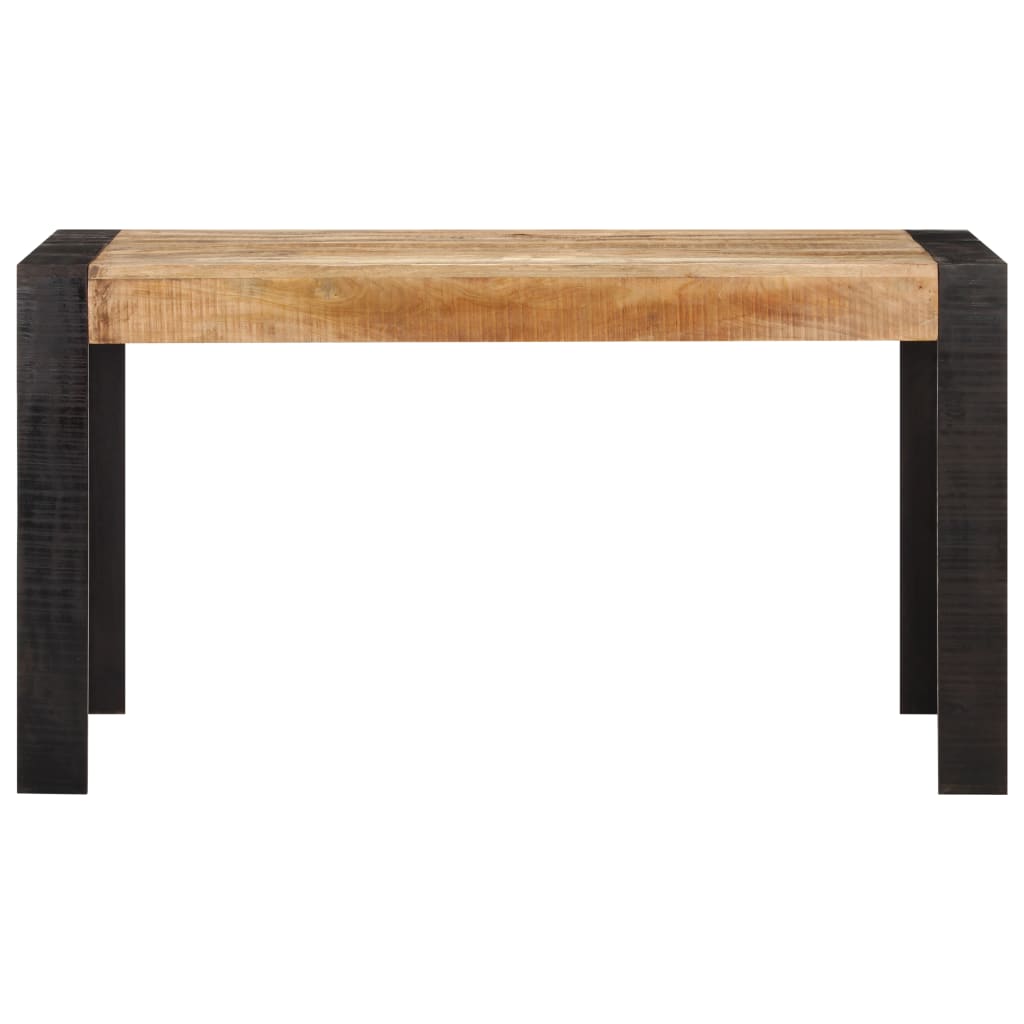 Dining Table 140x70x76 cm Solid Rough Mango Wood- Kitchen & Dining Room Tables - HomeShopIreland - Home Shop Ireland - Kitchen & Dining Room Tables - Dining Table 140x70x76 cm Solid Rough Mango Wood