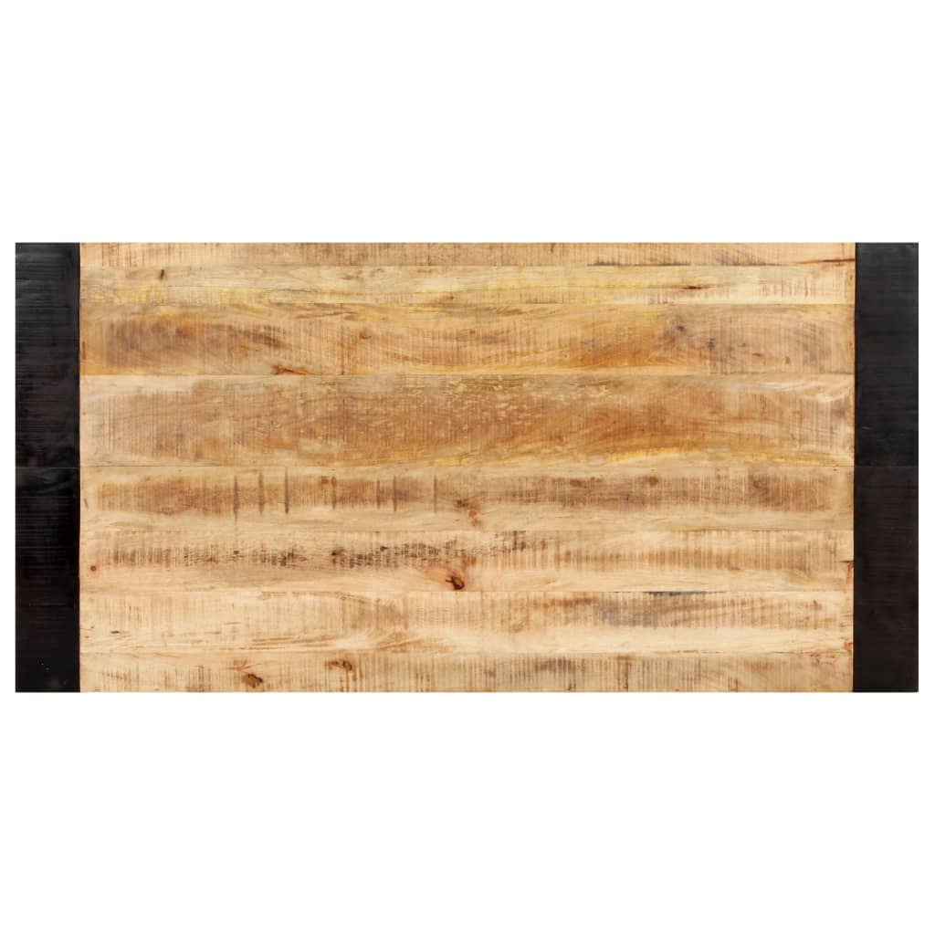 Dining Table 140x70x76 cm Solid Rough Mango Wood- Kitchen & Dining Room Tables - HomeShopIreland - Home Shop Ireland - Kitchen & Dining Room Tables - Dining Table 140x70x76 cm Solid Rough Mango Wood