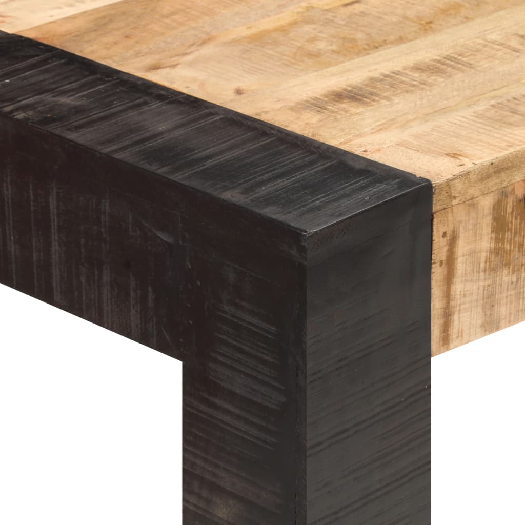 Dining Table 140x70x76 cm Solid Rough Mango Wood- Kitchen & Dining Room Tables - HomeShopIreland - Home Shop Ireland - Kitchen & Dining Room Tables - Dining Table 140x70x76 cm Solid Rough Mango Wood