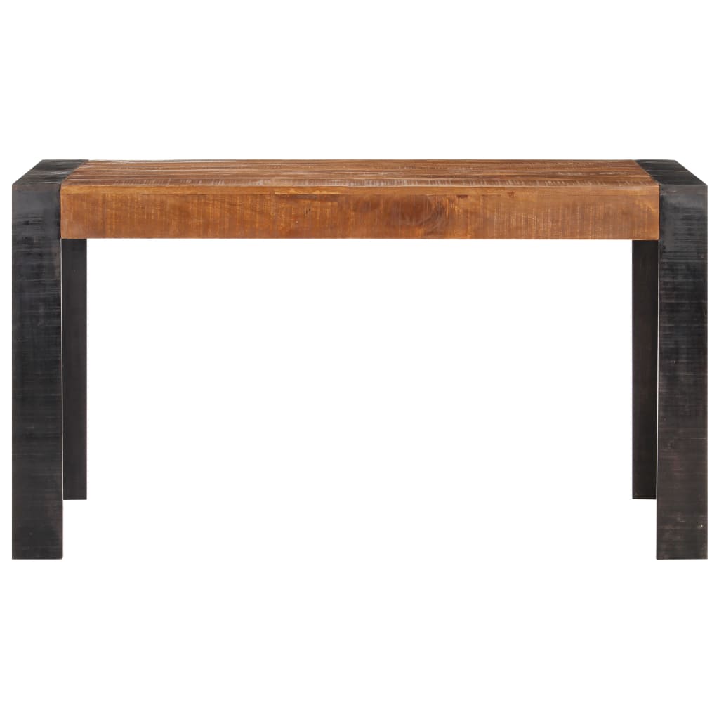 Dining Table 140x70x76 cm Solid Rough Mango Wood- Kitchen & Dining Room Tables - HomeShopIreland - Home Shop Ireland - Kitchen & Dining Room Tables - Dining Table 140x70x76 cm Solid Rough Mango Wood