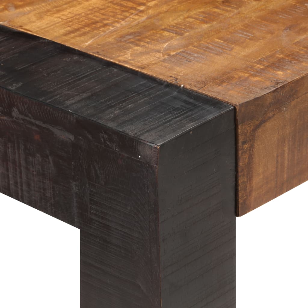 Dining Table 140x70x76 cm Solid Rough Mango Wood- Kitchen & Dining Room Tables - HomeShopIreland - Home Shop Ireland - Kitchen & Dining Room Tables - Dining Table 140x70x76 cm Solid Rough Mango Wood
