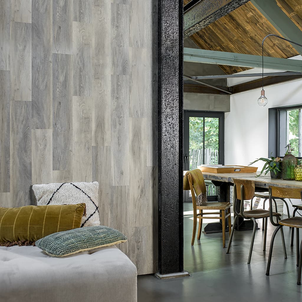 WallArt Wood Look Planks Barnwood Oak White Wash- Wall Panelling - HomeShopIreland - WallArt - Wall Panelling - WallArt Wood Look Planks Barnwood Oak White Wash
