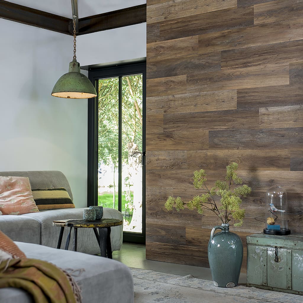 WallArt Wood Look Planks Barnwood Oak Umber Brown- Wall Panelling - HomeShopIreland - WallArt - Wall Panelling - WallArt Wood Look Planks Barnwood Oak Umber Brown