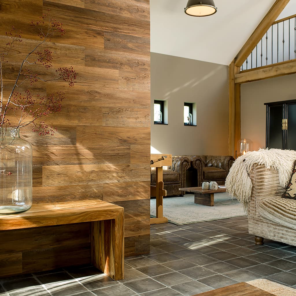 WallArt Wood Look Planks Barnwood Oak Umber Brown- Wall Panelling - HomeShopIreland - WallArt - Wall Panelling - WallArt Wood Look Planks Barnwood Oak Umber Brown