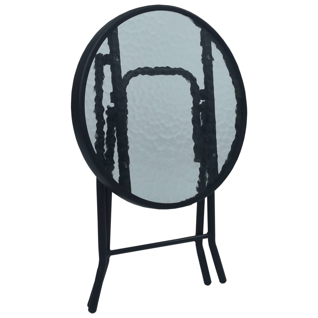 3 Piece Bistro Set Grey Steel- Outdoor Furniture Sets - HomeShopIreland - Home Shop Ireland - Outdoor Furniture Sets - 3 Piece Bistro Set Grey Steel
