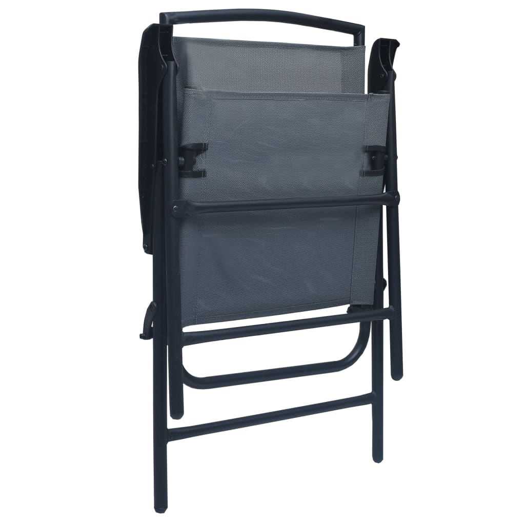3 Piece Bistro Set Grey Steel- Outdoor Furniture Sets - HomeShopIreland - Home Shop Ireland - Outdoor Furniture Sets - 3 Piece Bistro Set Grey Steel
