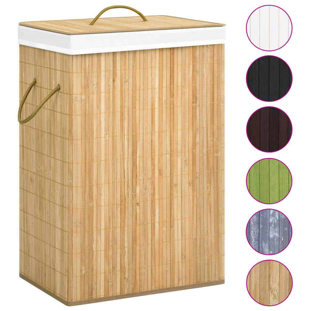 Bamboo Laundry Basket 72 L- Laundry Baskets - HomeShopIreland - Home Shop Ireland - Laundry Baskets - Bamboo Laundry Basket 72 L