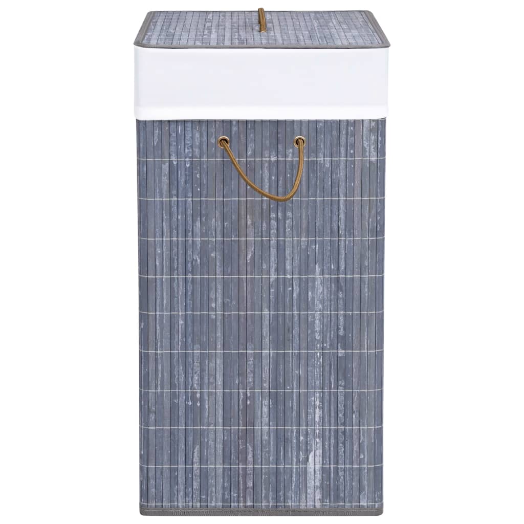 Bamboo Laundry Basket Grey 100 L- Laundry Baskets - HomeShopIreland - Home Shop Ireland - Laundry Baskets - Bamboo Laundry Basket Grey 100 L