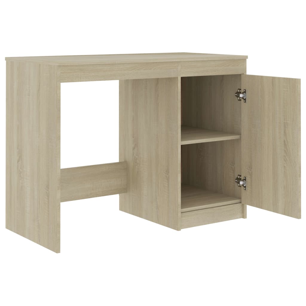 Desk Sonoma Oak 140x50x76 cm Chipboard- Desks - HomeShopIreland - Home Shop Ireland - Desks - Desk Sonoma Oak 140x50x76 cm Chipboard