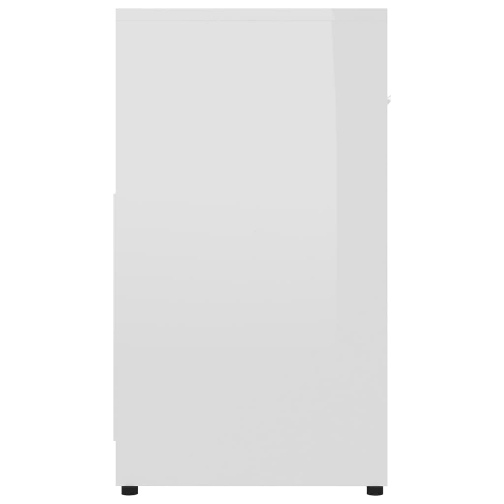 Bathroom Cabinet High Gloss White 60x33x58 cm Chipboard- Bathroom Furniture Sets - HomeShopIreland - Home Shop Ireland - Bathroom Furniture Sets - Bathroom Cabinet High Gloss White 60x33x58 cm Chipboard