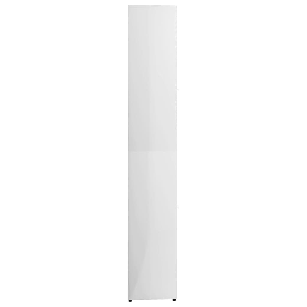 Bathroom Cabinet High Gloss White 30x30x183.5 cm Chipboard- Bathroom Furniture Sets - HomeShopIreland - Home Shop Ireland - Bathroom Furniture Sets - Bathroom Cabinet High Gloss White 30x30x183.5 cm Chipboard