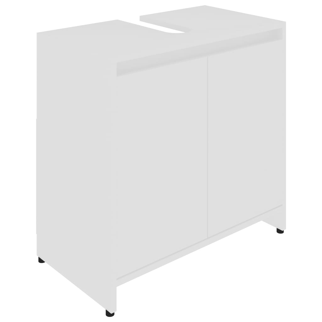 Bathroom Cabinet White 60x33x58 cm Chipboard- Bathroom Furniture Sets - HomeShopIreland - Home Shop Ireland - Bathroom Furniture Sets - Bathroom Cabinet White 60x33x58 cm Chipboard
