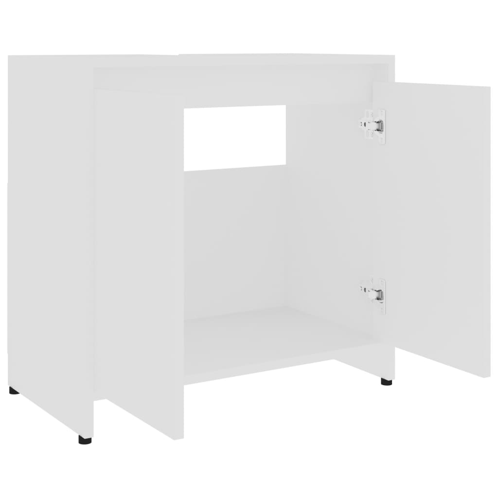 Bathroom Cabinet White 60x33x58 cm Chipboard- Bathroom Furniture Sets - HomeShopIreland - Home Shop Ireland - Bathroom Furniture Sets - Bathroom Cabinet White 60x33x58 cm Chipboard