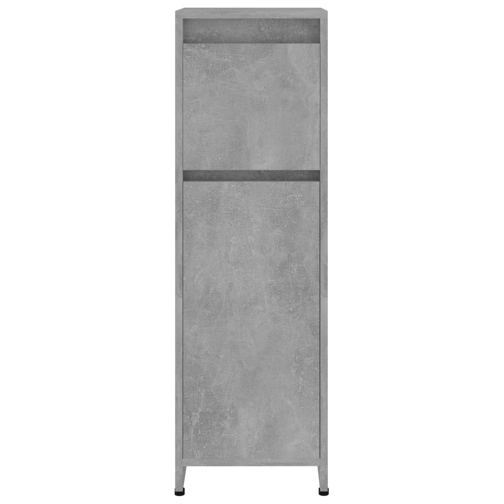Bathroom Cabinet Concrete Grey 30x30x95 cm Chipboard- Bathroom Furniture Sets - HomeShopIreland - Home Shop Ireland - Bathroom Furniture Sets - Bathroom Cabinet Concrete Grey 30x30x95 cm Chipboard