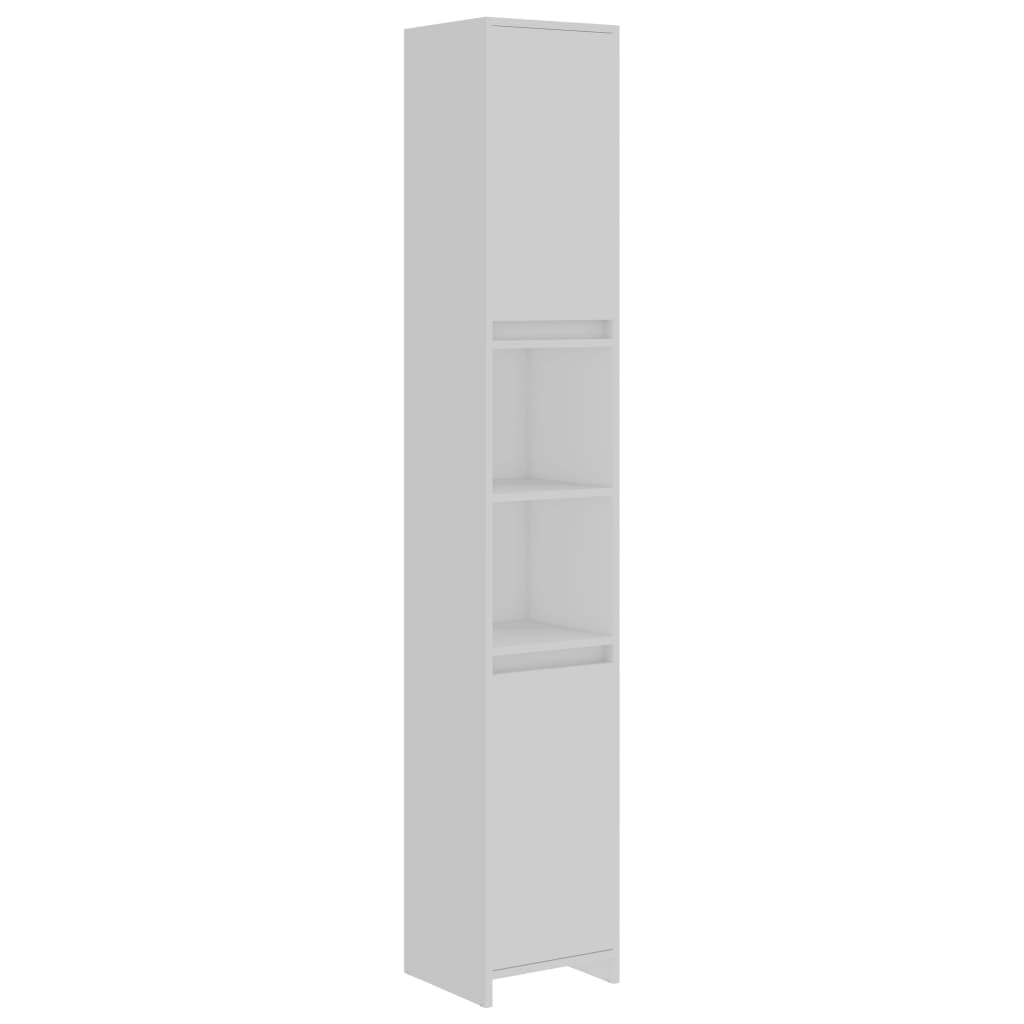 Bathroom Cabinet White 30x30x183.5 cm Chipboard- Bathroom Furniture Sets - HomeShopIreland - Home Shop Ireland - Bathroom Furniture Sets - Bathroom Cabinet White 30x30x183.5 cm Chipboard