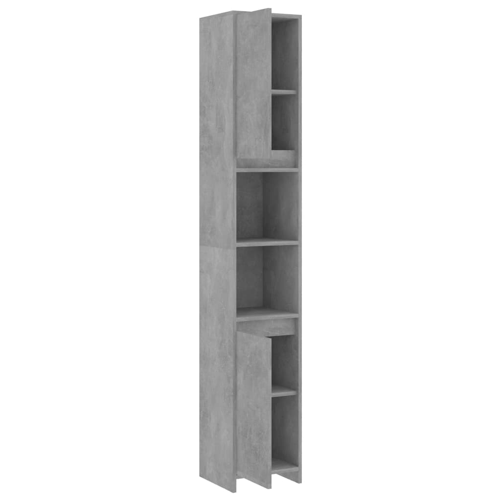 Bathroom Cabinet Concrete Grey 30x30x183.5 cm Chipboard- Bathroom Furniture Sets - HomeShopIreland - Home Shop Ireland - Bathroom Furniture Sets - Bathroom Cabinet Concrete Grey 30x30x183.5 cm Chipboard