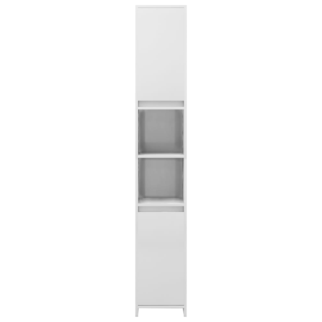 Bathroom Cabinet High Gloss White 30x30x183.5 cm Chipboard- Bathroom Furniture Sets - HomeShopIreland - Home Shop Ireland - Bathroom Furniture Sets - Bathroom Cabinet High Gloss White 30x30x183.5 cm Chipboard