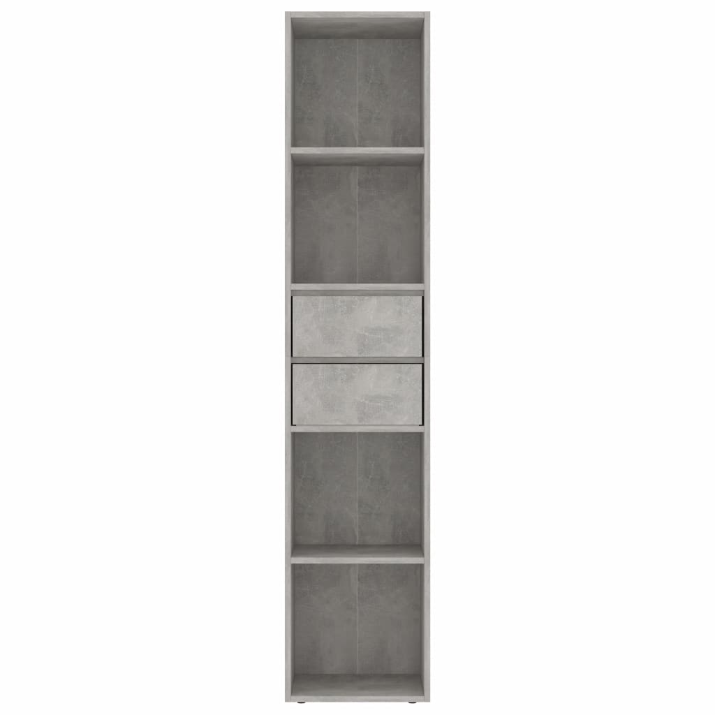 Book Cabinet Concrete Grey 36x30x171 cm Chipboard- Bookcases & Standing Shelves - HomeShopIreland - Home Shop Ireland - Bookcases & Standing Shelves - Book Cabinet Concrete Grey 36x30x171 cm Chipboard