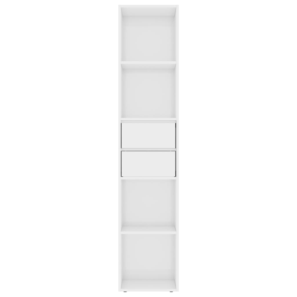 Book Cabinet High Gloss White 36x30x171 cm Chipboard- Bookcases & Standing Shelves - HomeShopIreland - Home Shop Ireland - Bookcases & Standing Shelves - Book Cabinet High Gloss White 36x30x171 cm Chipboard
