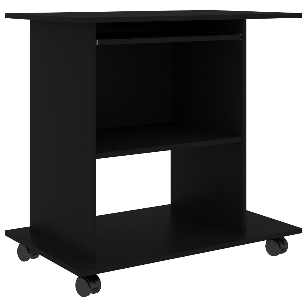 Computer Desk Black 80x50x75 cm Chipboard- Desks - HomeShopIreland - Home Shop Ireland - Desks - Computer Desk Black 80x50x75 cm Chipboard