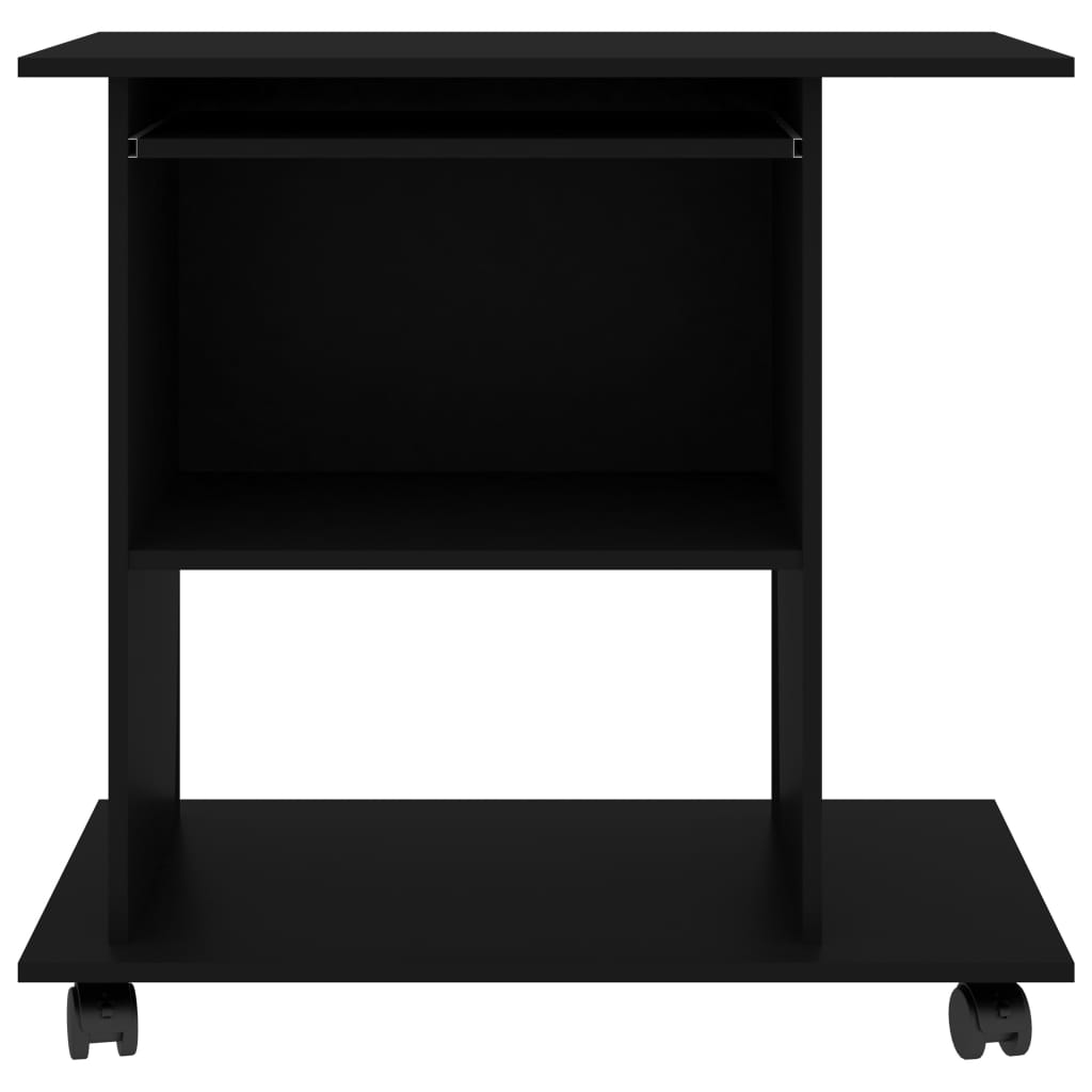 Computer Desk Black 80x50x75 cm Chipboard- Desks - HomeShopIreland - Home Shop Ireland - Desks - Computer Desk Black 80x50x75 cm Chipboard