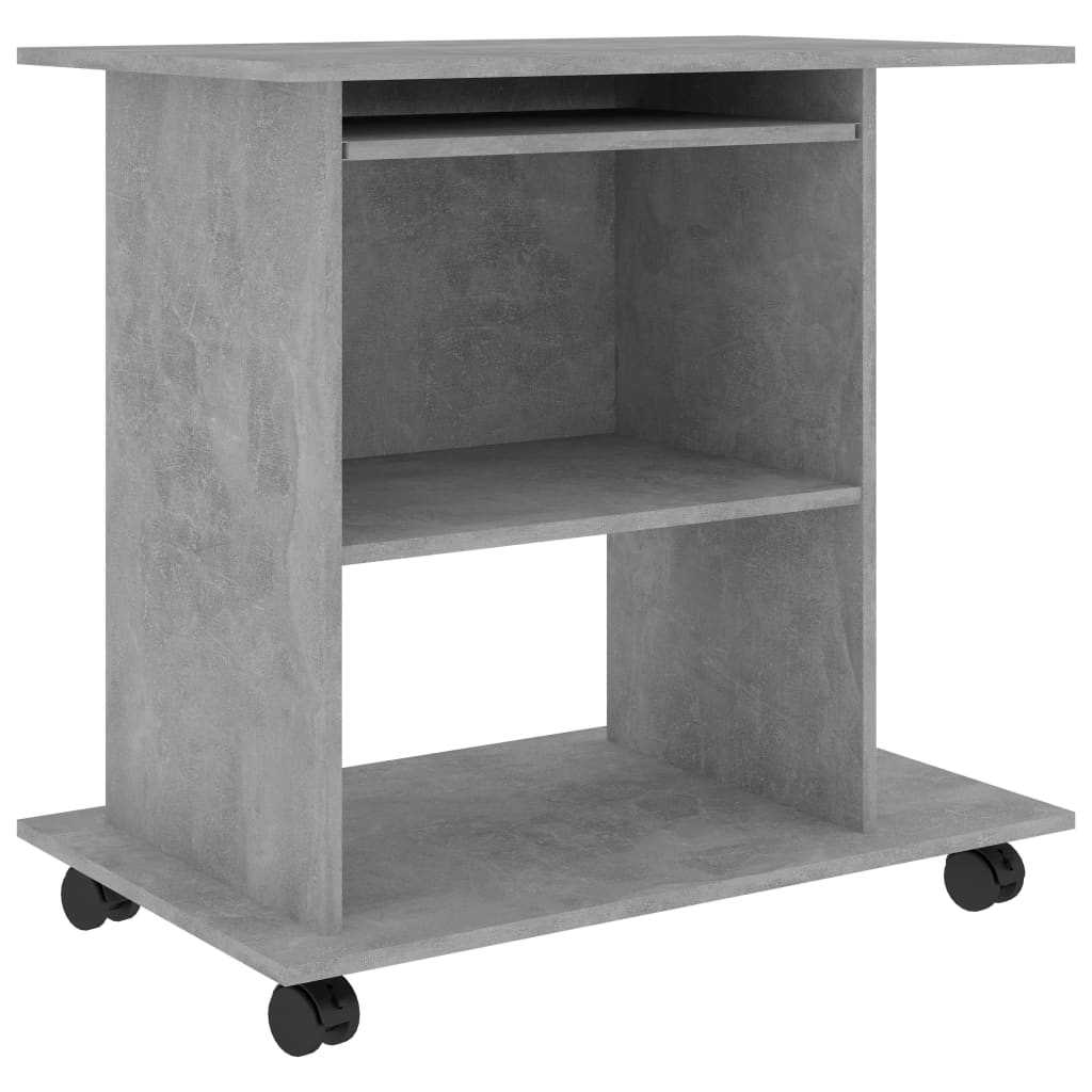Computer Desk Concrete Grey 80x50x75 cm Chipboard- Desks - HomeShopIreland - Home Shop Ireland - Desks - Computer Desk Concrete Grey 80x50x75 cm Chipboard