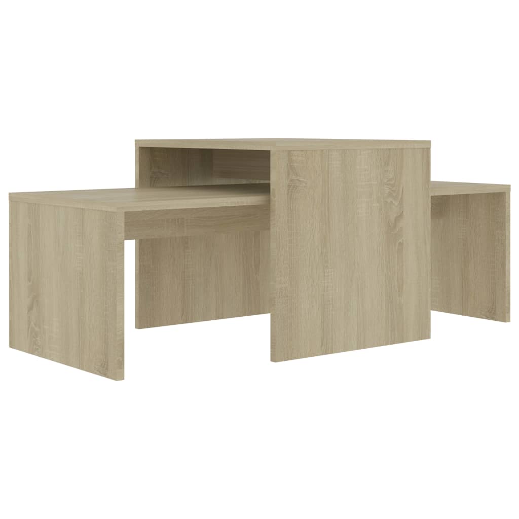 Coffee Table Set Sonoma Oak 100x48x40 cm Chipboard- Coffee Tables - HomeShopIreland - Home Shop Ireland - Coffee Tables - Coffee Table Set Sonoma Oak 100x48x40 cm Chipboard