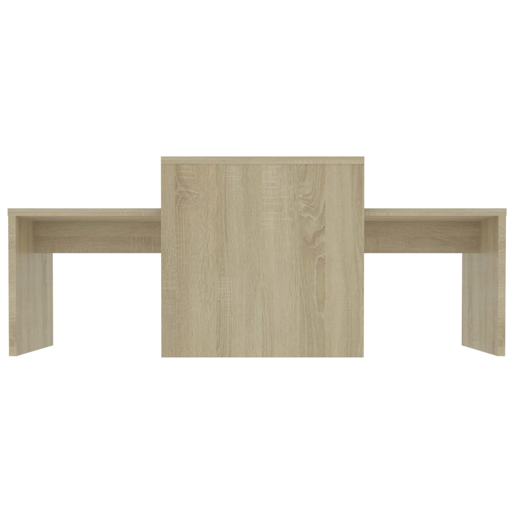 Coffee Table Set Sonoma Oak 100x48x40 cm Chipboard- Coffee Tables - HomeShopIreland - Home Shop Ireland - Coffee Tables - Coffee Table Set Sonoma Oak 100x48x40 cm Chipboard