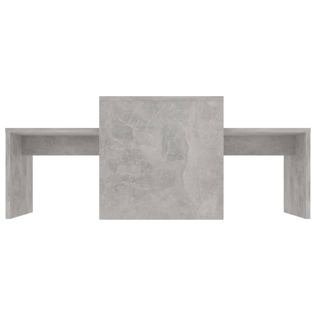 Coffee Table Set Concrete Grey 100x48x40 cm Chipboard- Coffee Tables - HomeShopIreland - Home Shop Ireland - Coffee Tables - Coffee Table Set Concrete Grey 100x48x40 cm Chipboard
