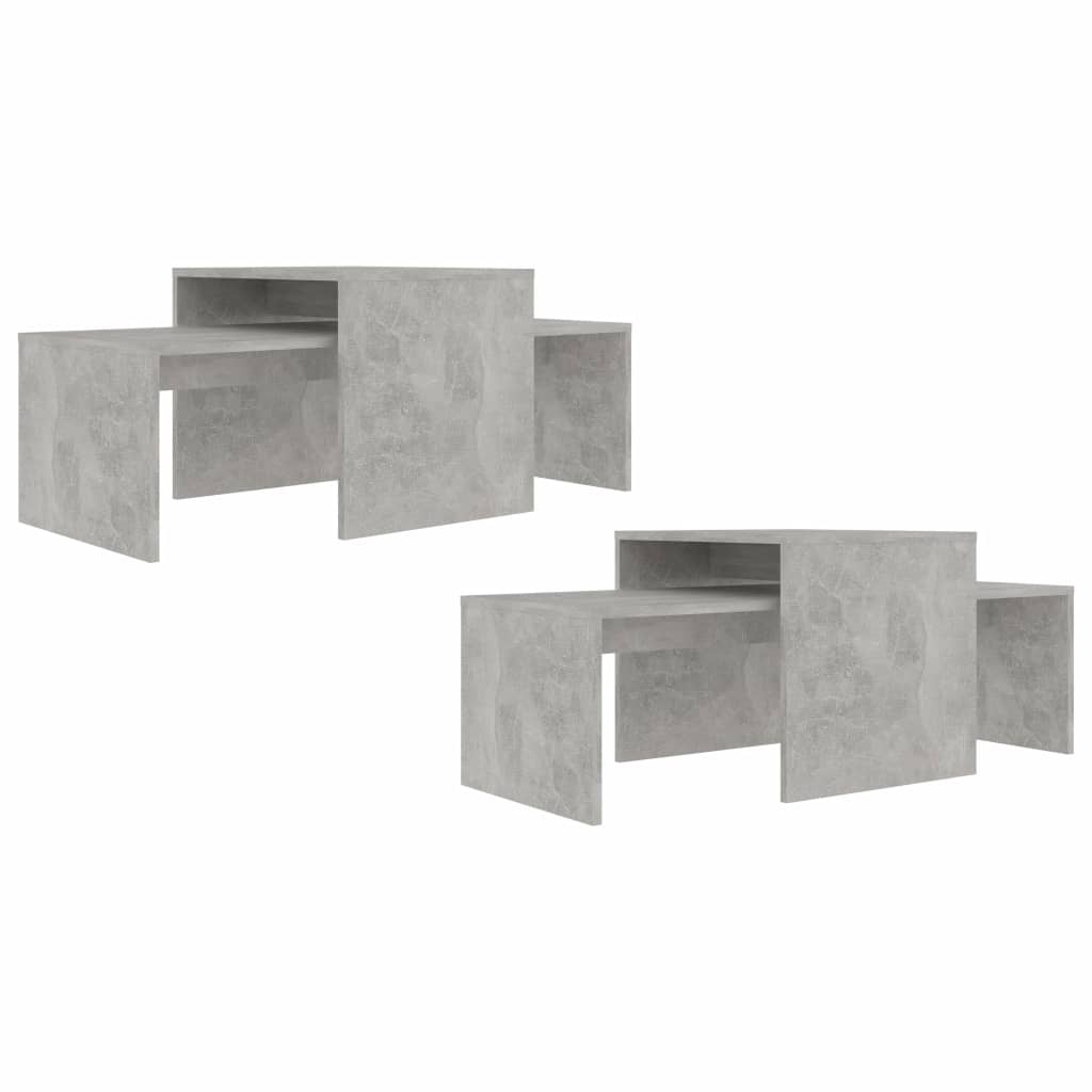 Coffee Table Set Concrete Grey 100x48x40 cm Chipboard- Coffee Tables - HomeShopIreland - Home Shop Ireland - Coffee Tables - Coffee Table Set Concrete Grey 100x48x40 cm Chipboard
