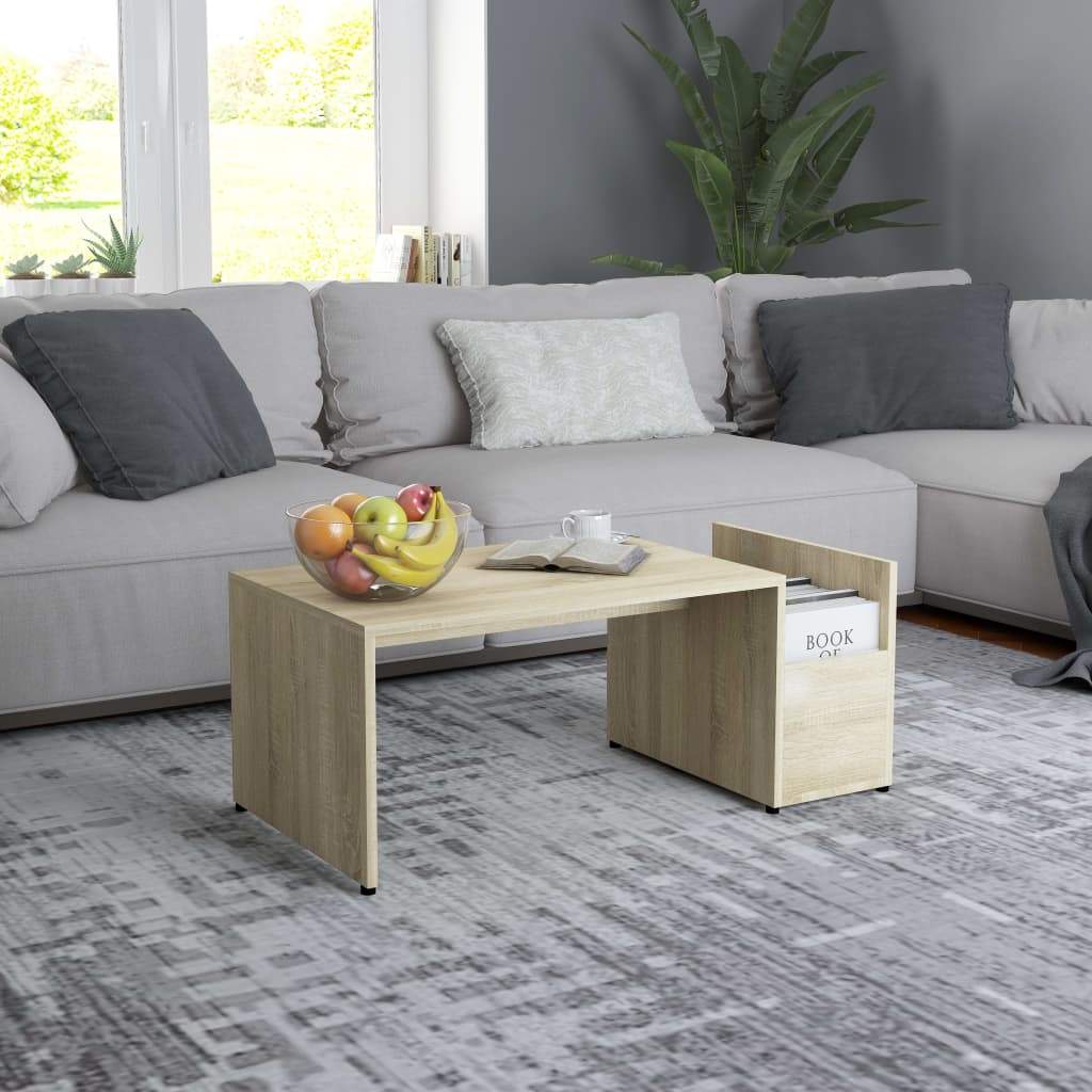 Coffee Table Sonoma Oak 90x45x35 cm Chipboard- Coffee Tables - HomeShopIreland - Home Shop Ireland - Coffee Tables - Coffee Table Sonoma Oak 90x45x35 cm Chipboard