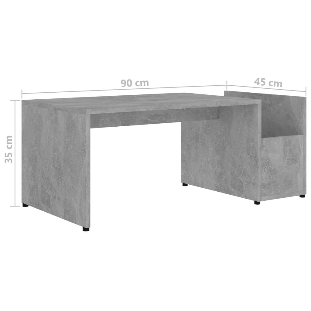 Coffee Table Concrete Grey 90x45x35 cm Chipboard- Coffee Tables - HomeShopIreland - Home Shop Ireland - Coffee Tables - Coffee Table Concrete Grey 90x45x35 cm Chipboard