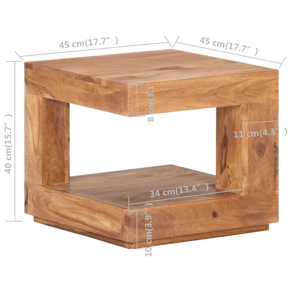 Coffee Table 45x45x40 cm Solid Sheesham Wood- Coffee Tables - HomeShopIreland - Home Shop Ireland - Coffee Tables - Coffee Table 45x45x40 cm Solid Sheesham Wood