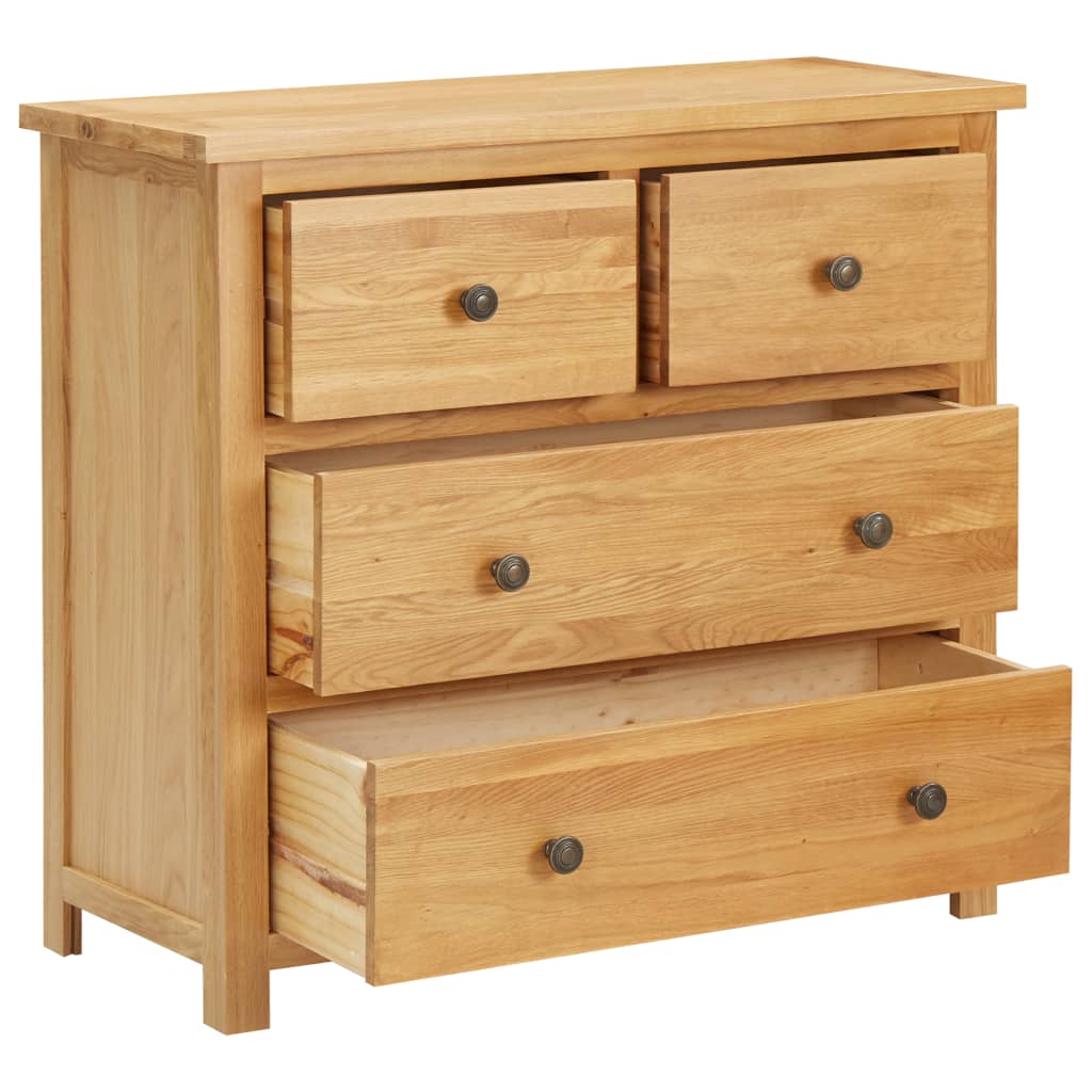 Chest of Drawers 80x35x75 cm Solid Oak Wood- Chest of drawers - HomeShopIreland - Home Shop Ireland - Chest of drawers - Chest of Drawers 80x35x75 cm Solid Oak Wood