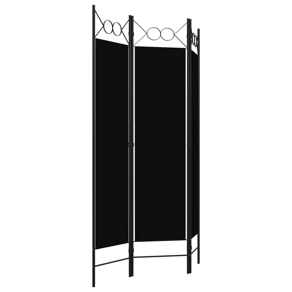 3-Panel Room Divider Black 120x180 cm- Room Dividers - HomeShopIreland - Home Shop Ireland - Room Dividers - 3-Panel Room Divider Black 120x180 cm