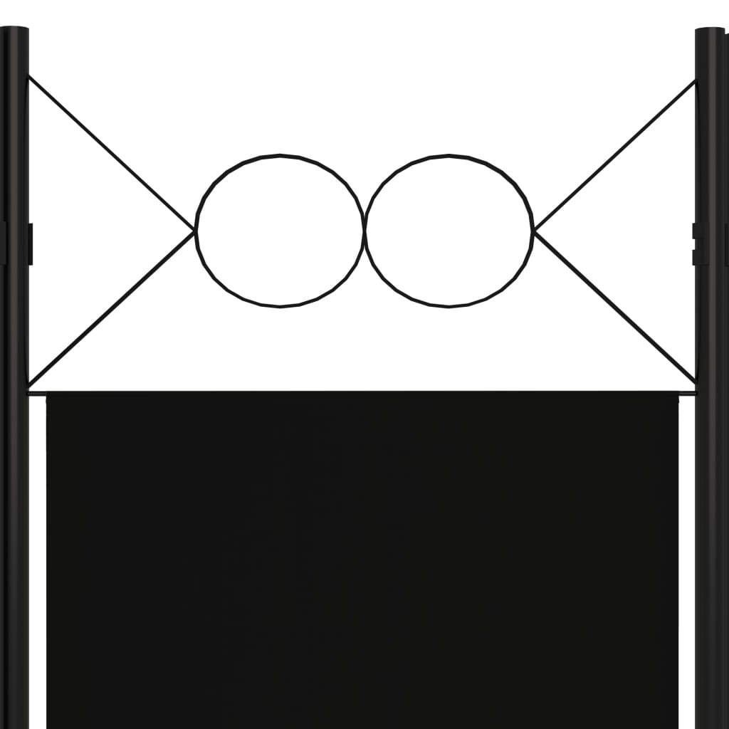 3-Panel Room Divider Black 120x180 cm- Room Dividers - HomeShopIreland - Home Shop Ireland - Room Dividers - 3-Panel Room Divider Black 120x180 cm
