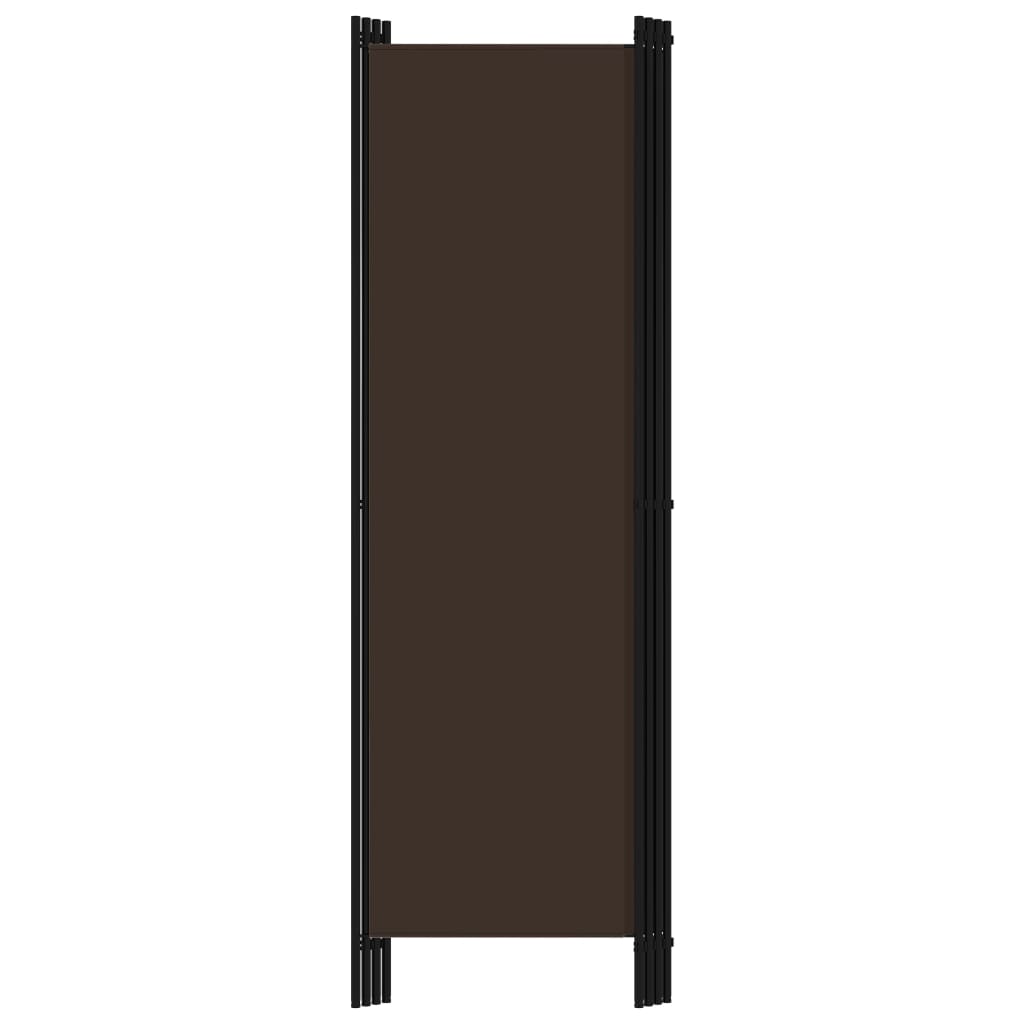 4-Panel Room Divider Brown 200x180 cm- Room Dividers - HomeShopIreland - Home Shop Ireland - Room Dividers - 4-Panel Room Divider Brown 200x180 cm