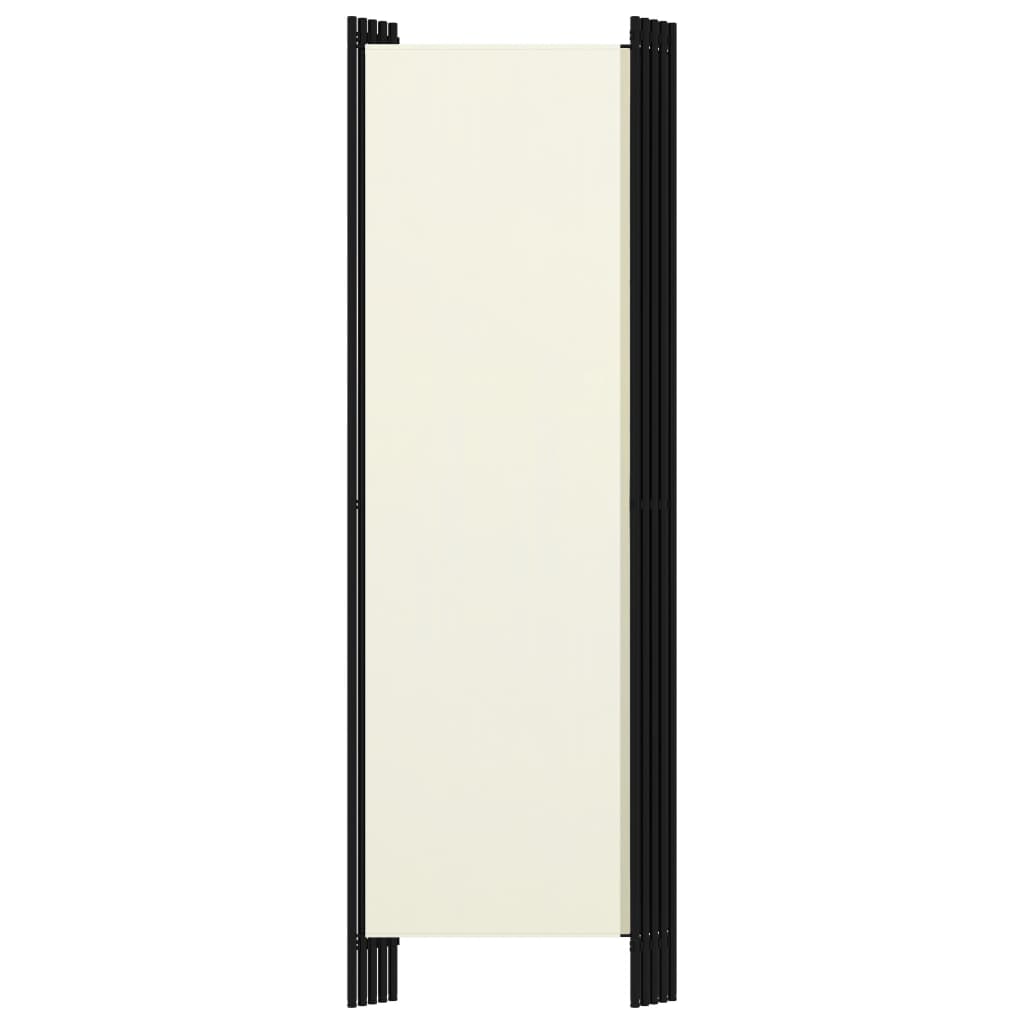 5-Panel Room Divider Cream White 250x180 cm- Room Dividers - HomeShopIreland - Home Shop Ireland - Room Dividers - 5-Panel Room Divider Cream White 250x180 cm