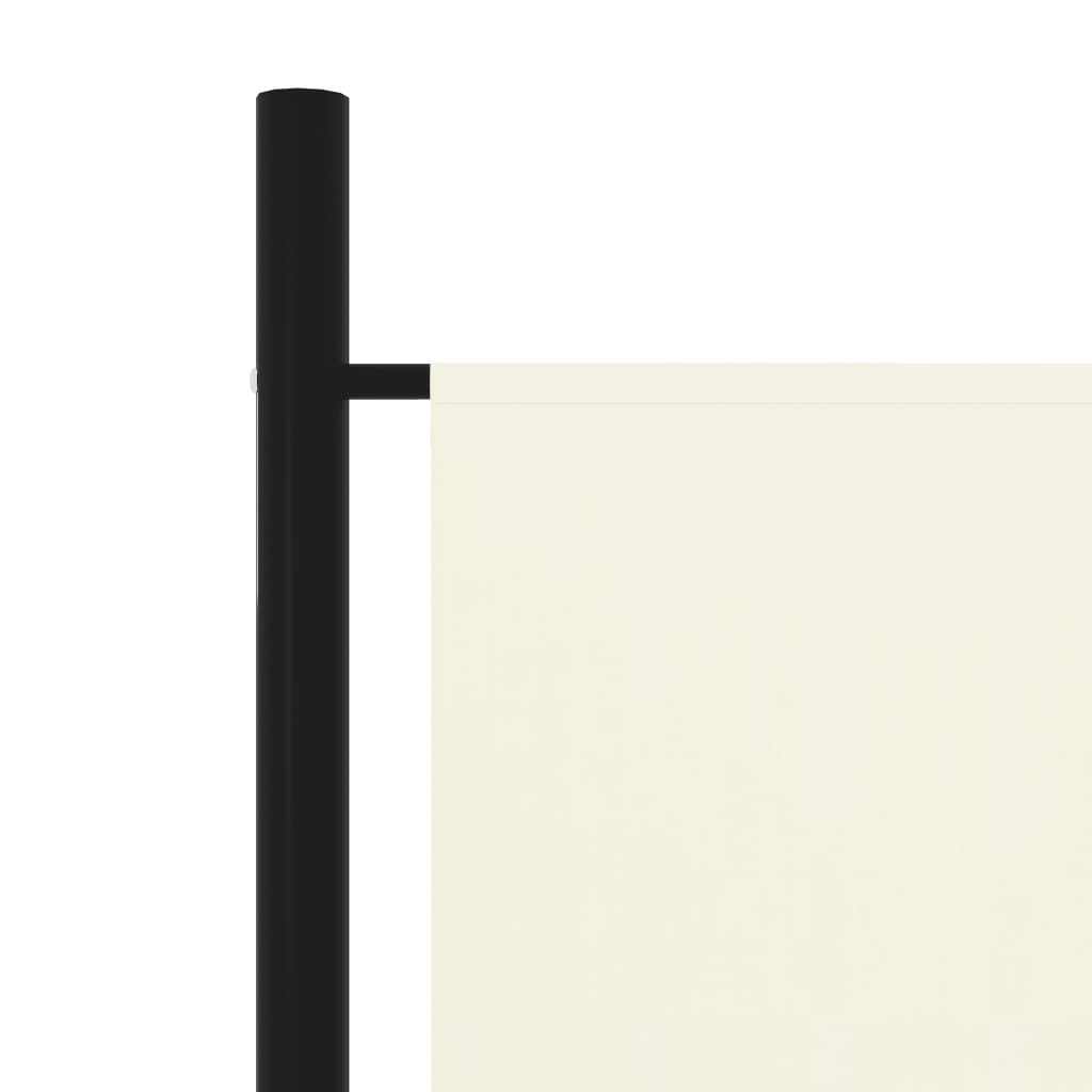 6-Panel Room Divider Cream White 300x180 cm- Room Dividers - HomeShopIreland - Home Shop Ireland - Room Dividers - 6-Panel Room Divider Cream White 300x180 cm