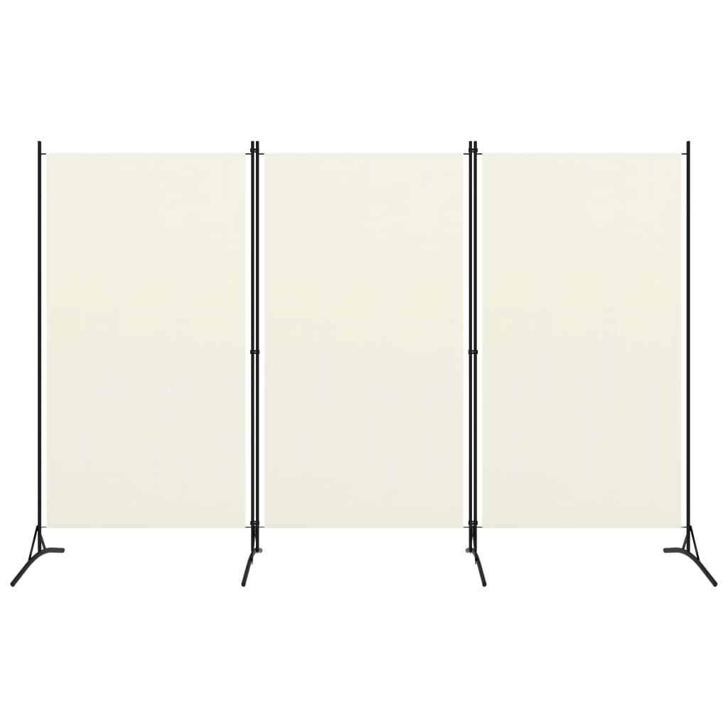 3-Panel Room Divider Cream White 260x180 cm- Room Dividers - HomeShopIreland - Home Shop Ireland - Room Dividers - 3-Panel Room Divider Cream White 260x180 cm