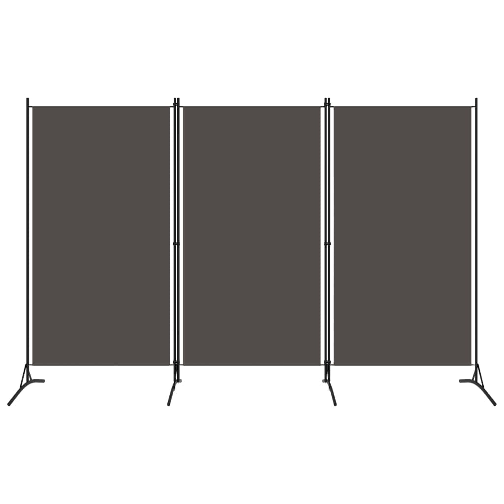 3-Panel Room Divider Anthracite 260x180 cm- Room Dividers - HomeShopIreland - Home Shop Ireland - Room Dividers - 3-Panel Room Divider Anthracite 260x180 cm