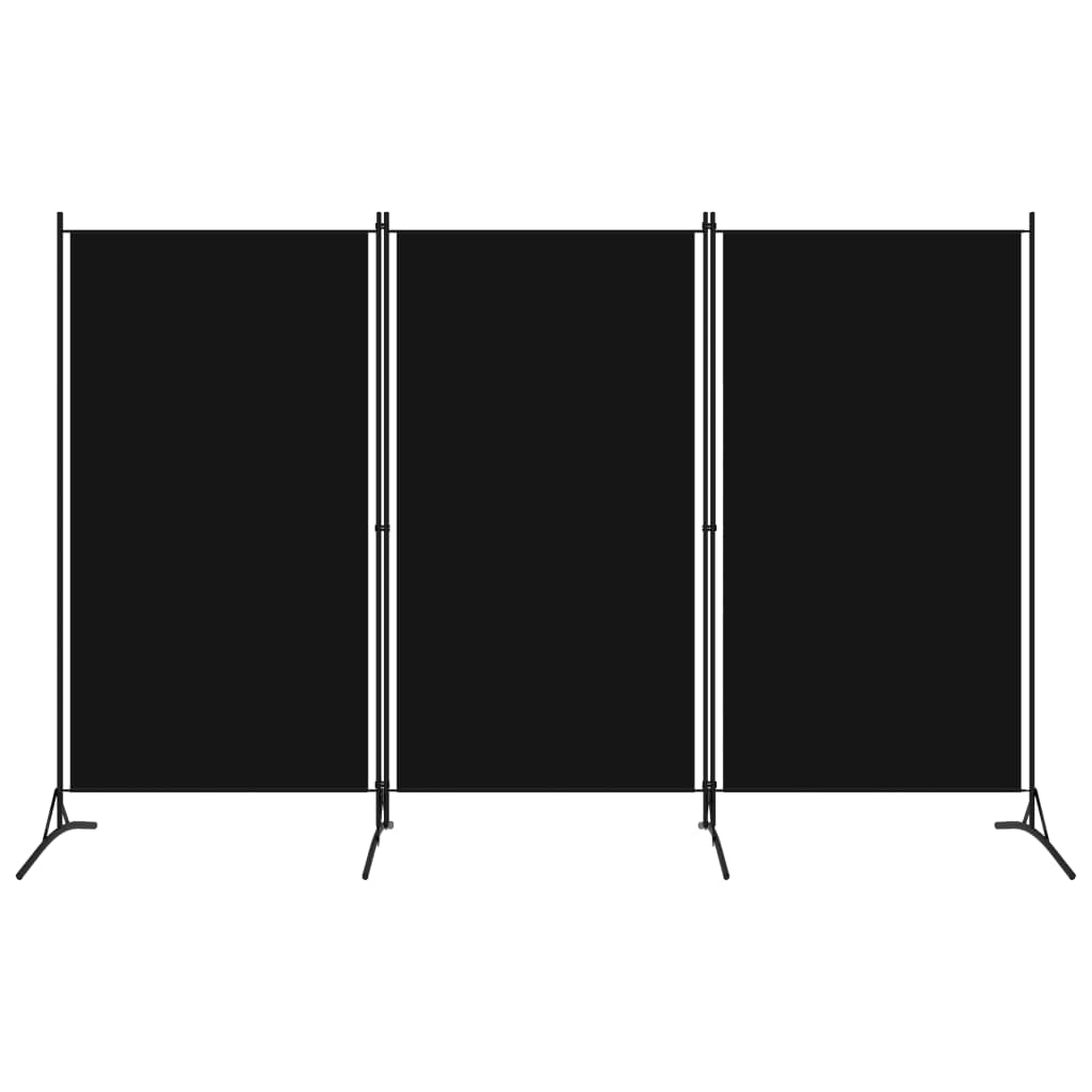 3-Panel Room Divider Black 260x180 cm- Room Dividers - HomeShopIreland - Home Shop Ireland - Room Dividers - 3-Panel Room Divider Black 260x180 cm