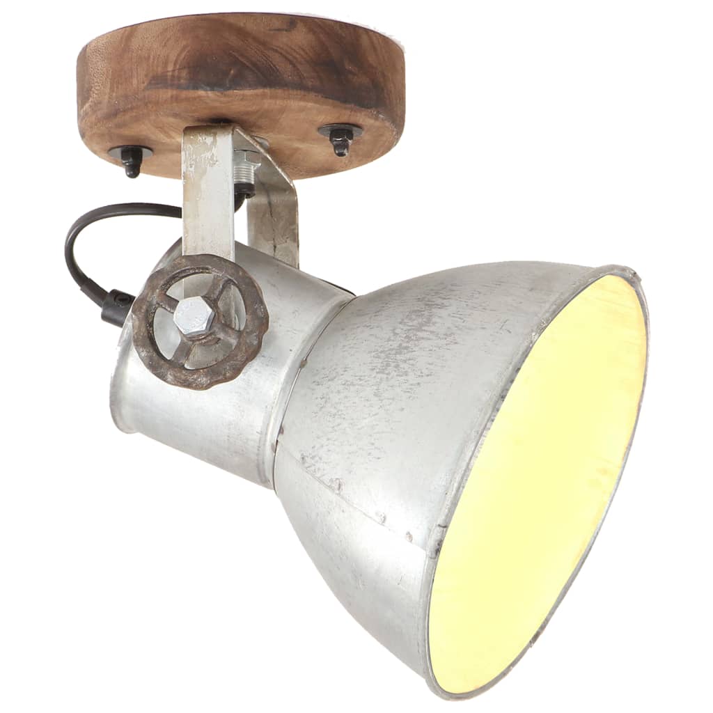 Industrial Wall/Ceiling Lamps 2 pcs Silver 20x25 cm E27- Lamps - HomeShopIreland - Home Shop Ireland - Lamps - Industrial Wall/Ceiling Lamps 2 pcs Silver 20x25 cm E27