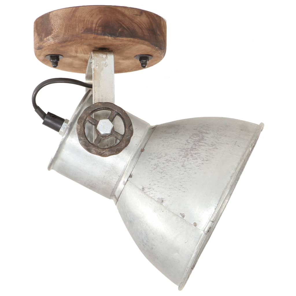 Industrial Wall/Ceiling Lamps 2 pcs Silver 20x25 cm E27- Lamps - HomeShopIreland - Home Shop Ireland - Lamps - Industrial Wall/Ceiling Lamps 2 pcs Silver 20x25 cm E27