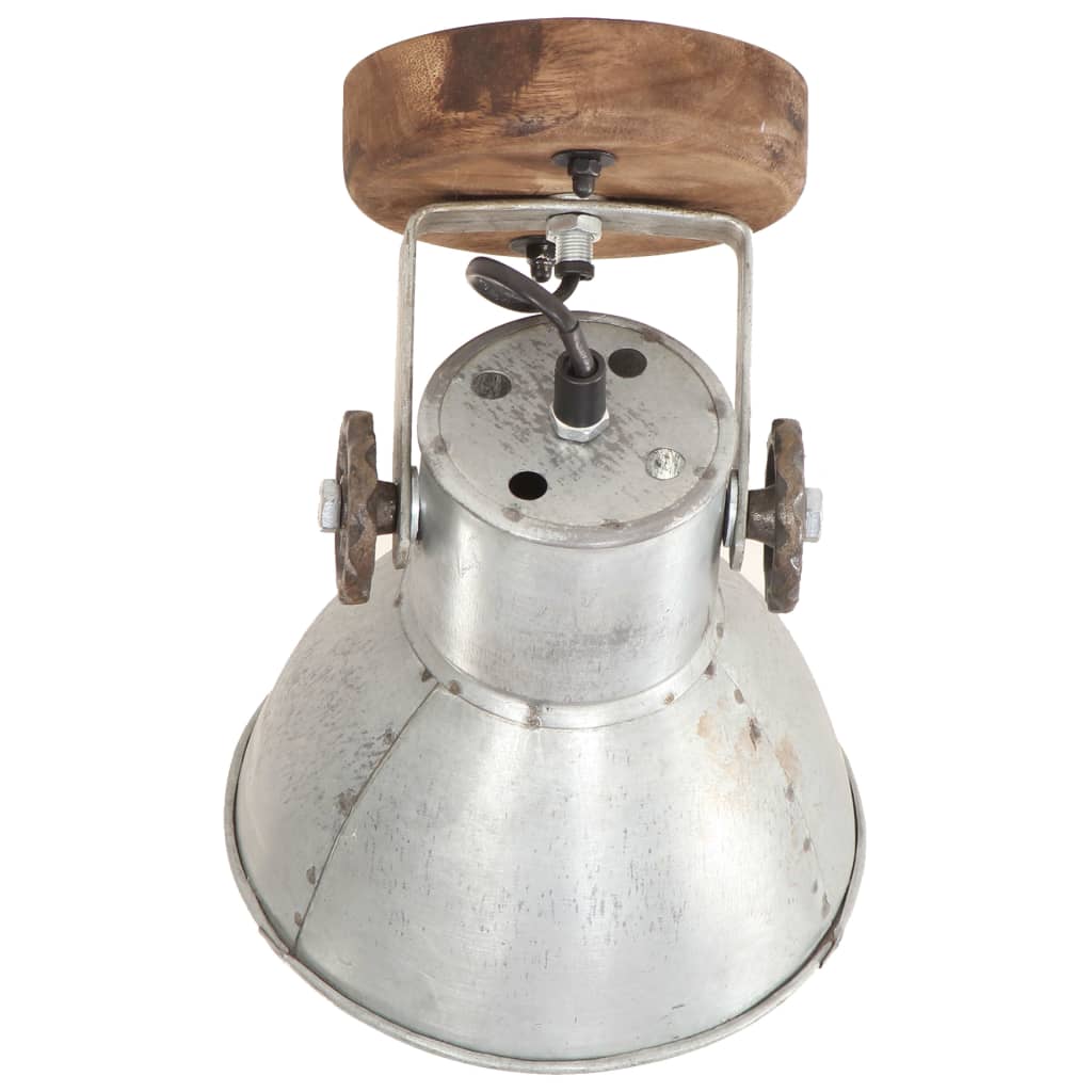 Industrial Wall/Ceiling Lamps 2 pcs Silver 20x25 cm E27- Lamps - HomeShopIreland - Home Shop Ireland - Lamps - Industrial Wall/Ceiling Lamps 2 pcs Silver 20x25 cm E27