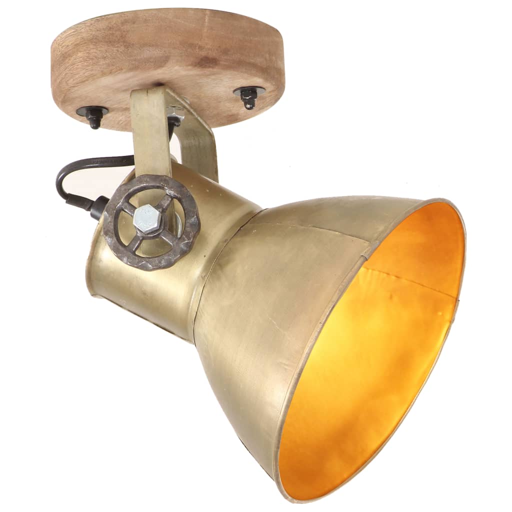 Industrial Wall/Ceiling Lamps 2 pcs Brass 20x25 cm E27- Lamps - HomeShopIreland - Home Shop Ireland - Lamps - Industrial Wall/Ceiling Lamps 2 pcs Brass 20x25 cm E27