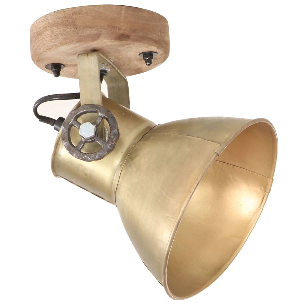 Industrial Wall/Ceiling Lamps 2 pcs Brass 20x25 cm E27- Lamps - HomeShopIreland - Home Shop Ireland - Lamps - Industrial Wall/Ceiling Lamps 2 pcs Brass 20x25 cm E27